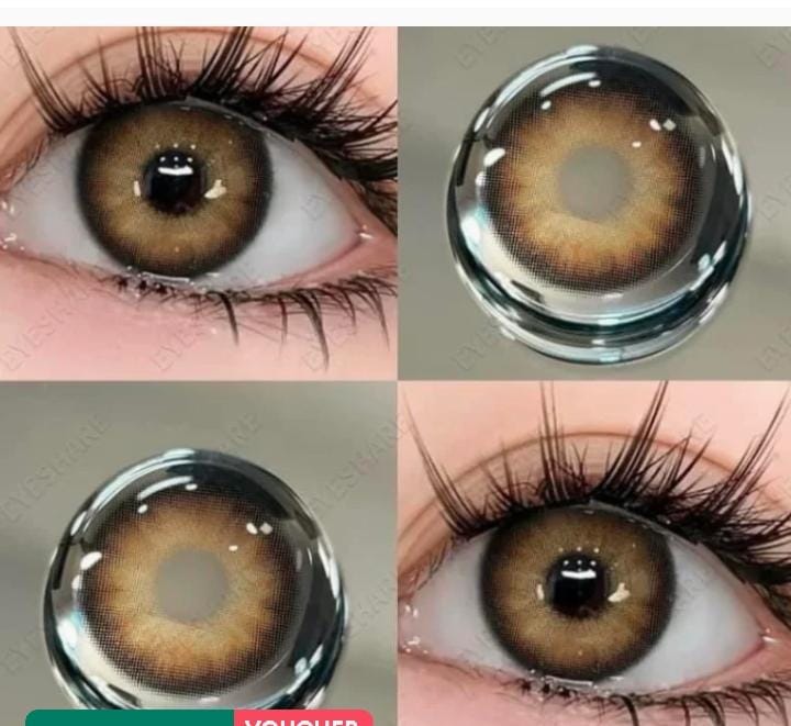 3-Tone Lens with Container Solution & Travel Kit Complete Contact Lens
