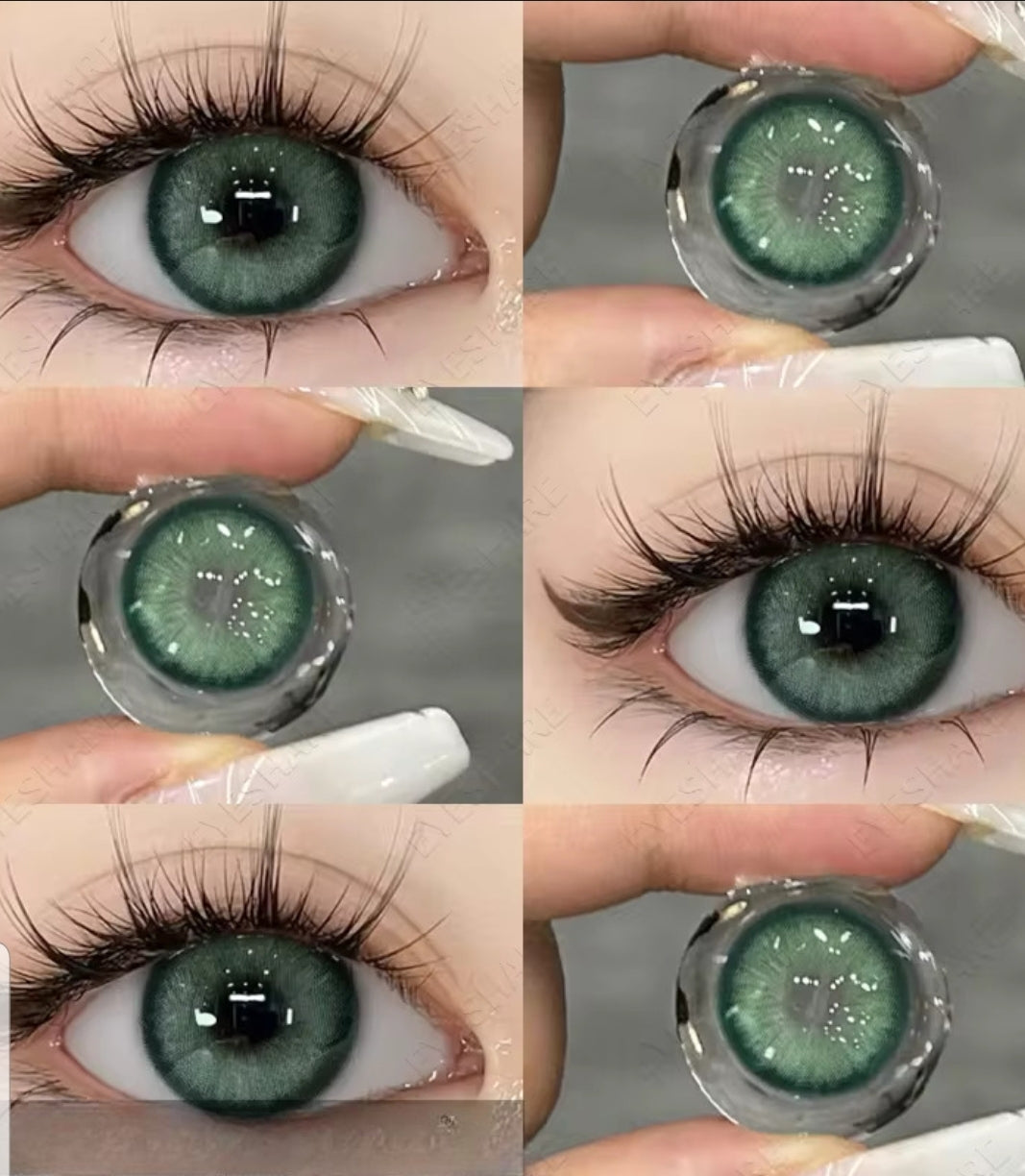 3-Tone Lens with Container Solution & Travel Kit Complete Contact Lens