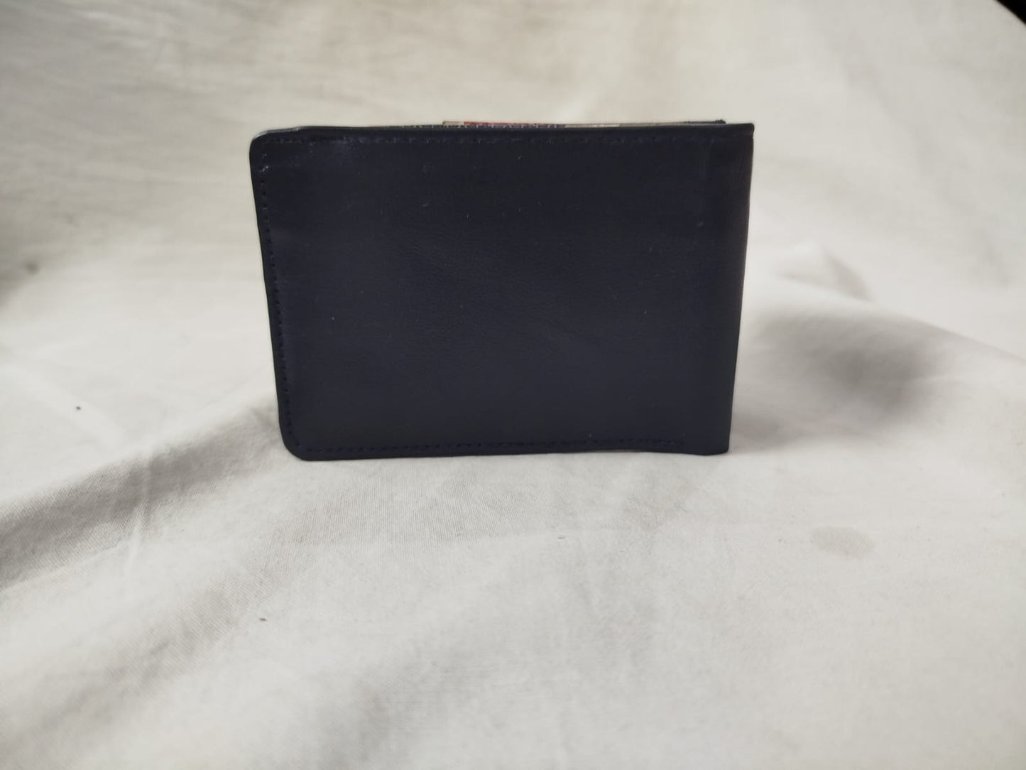 buffalo Leather Plain Wallet Men Short Wallet Purse Small Vintage Wallets