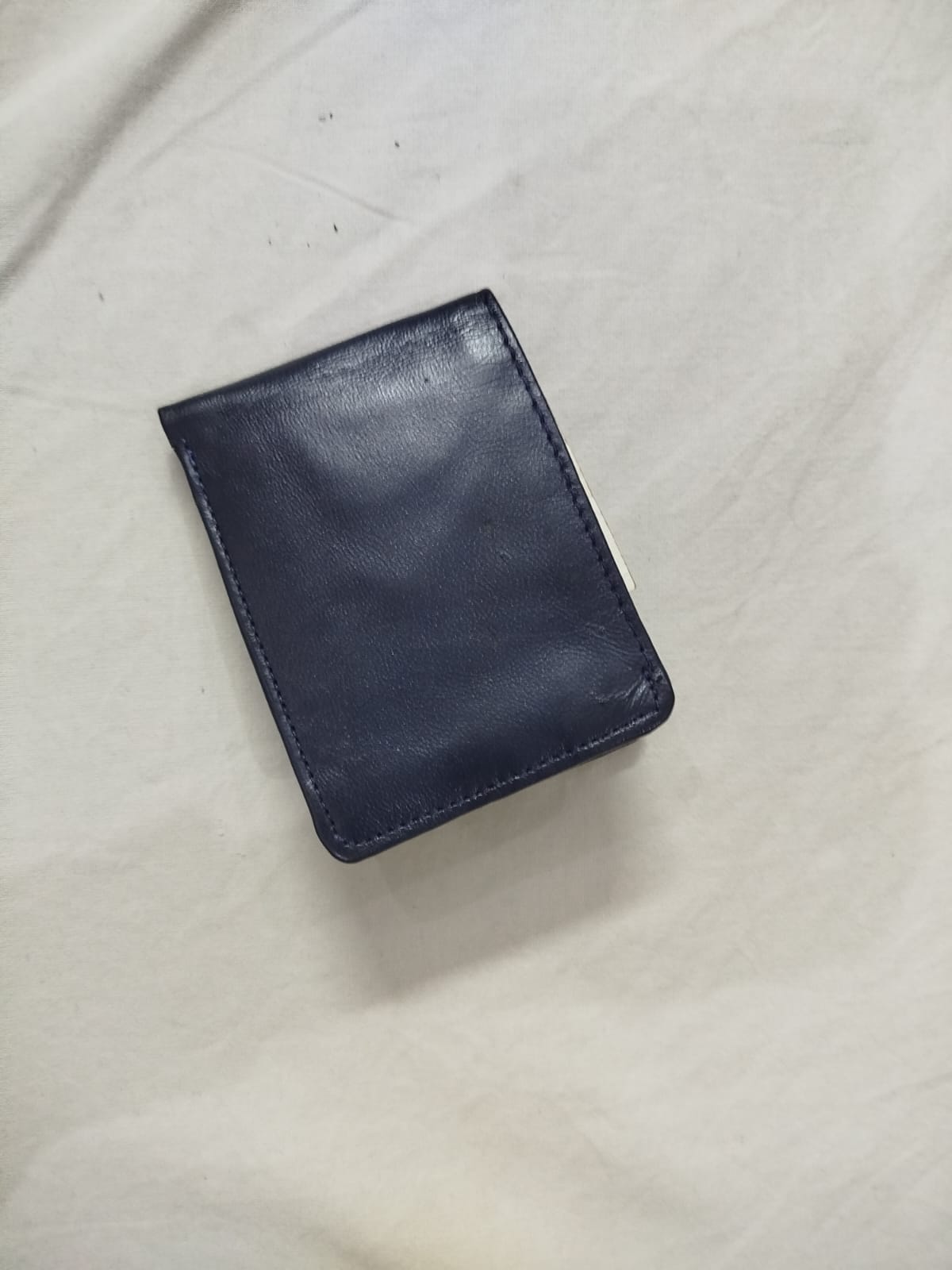 buffalo Leather Plain Wallet Men Short Wallet Purse Small Vintage Wallets