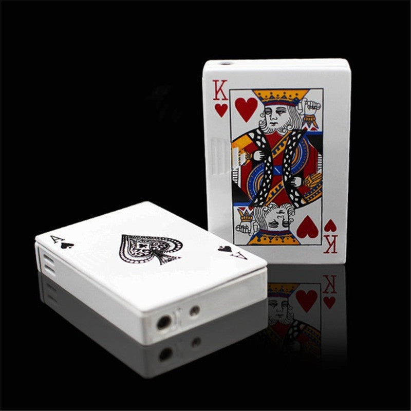 Refillable Fancy Poker Lighter Creative Poker Cool Lighters Refillable Best Gift For
