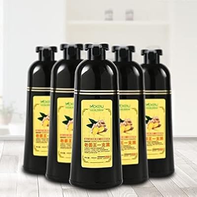 MOKERU Ginger Hair Shampoo for 5-Minute Natural Dye & Healthier, Longer-Lasting Color