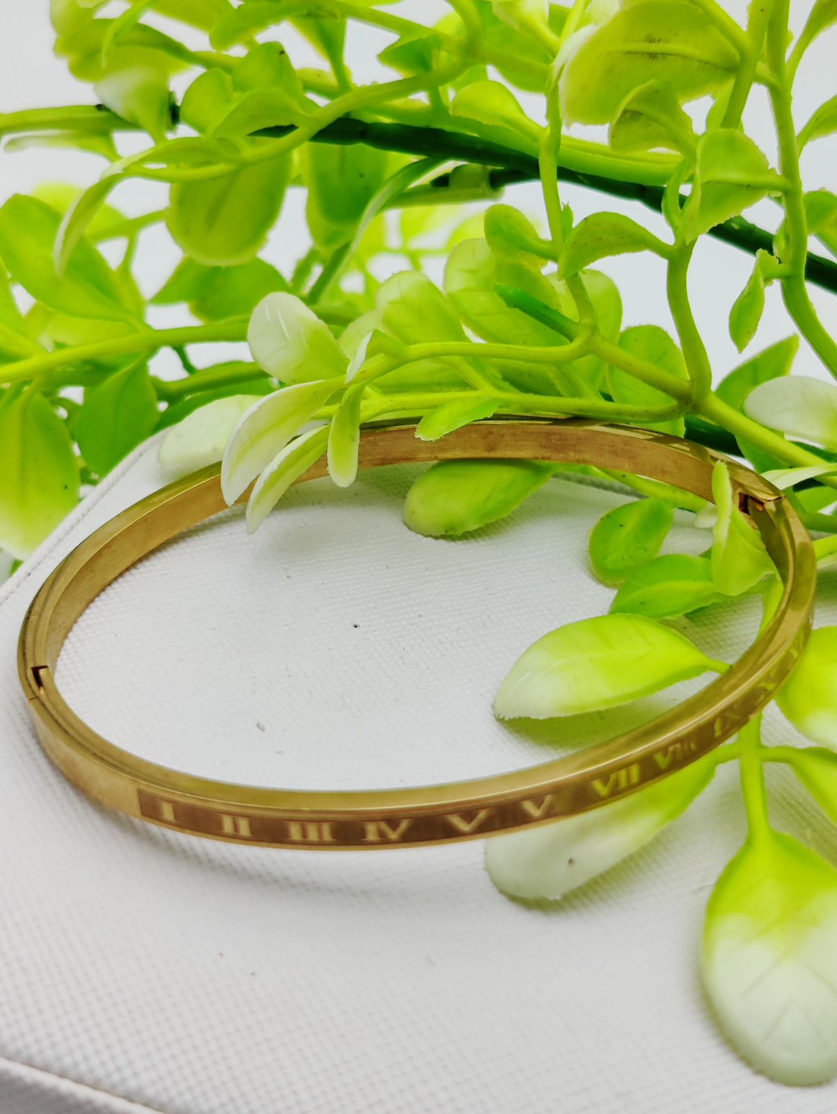 Adjustable Cartier Roman Numeral Adjustable Imported Gold Bracelet | Best Quality Artificial