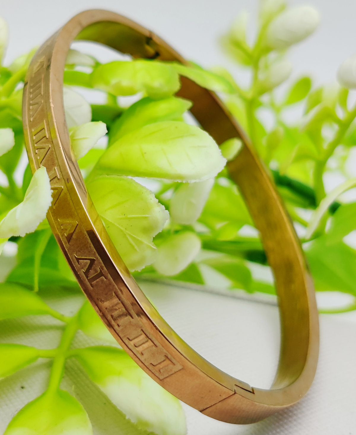 Adjustable Roman Numeral Bracelet - Adjustable and Imported Cartier Gold Bracelets |