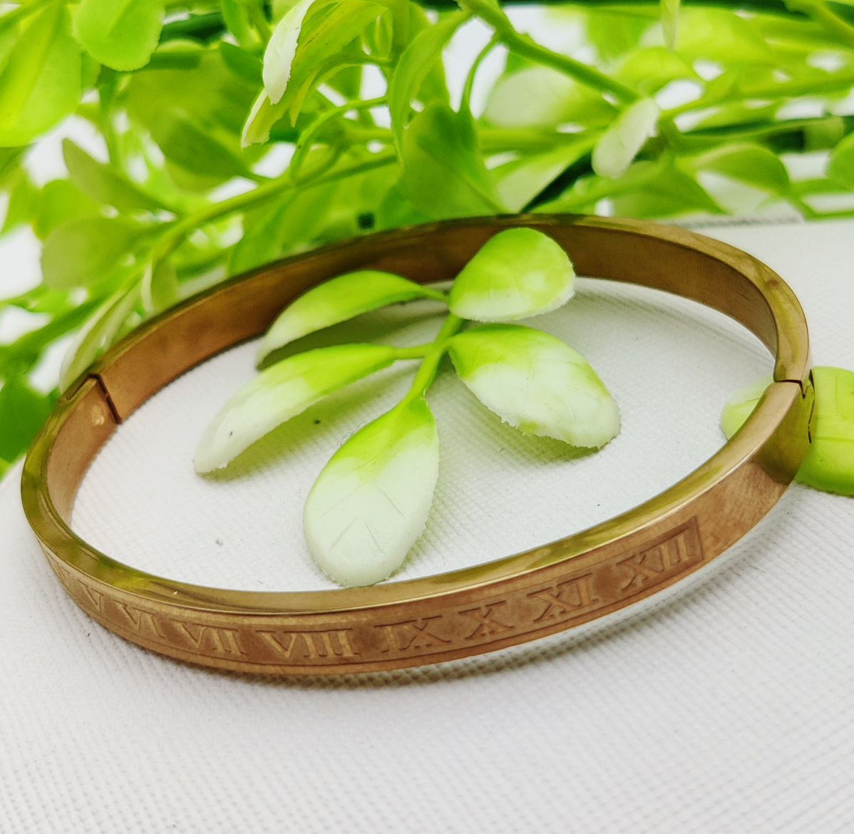 Adjustable Roman Numeral Bracelet - Adjustable and Imported Cartier Gold Bracelets |
