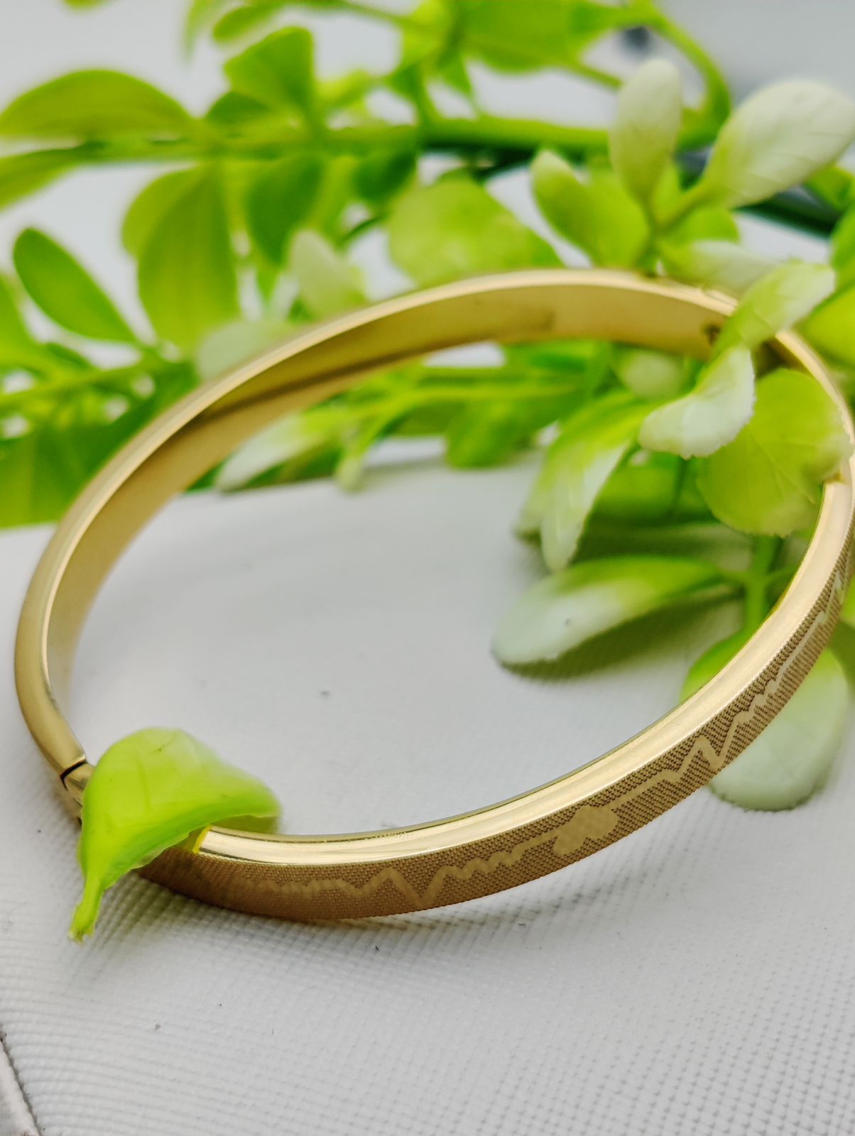 Adjustable Premium Heartbeat-Engraved Adjustable Cartier-Inspired Gold Bracelets | Best Quality Artificial Brac