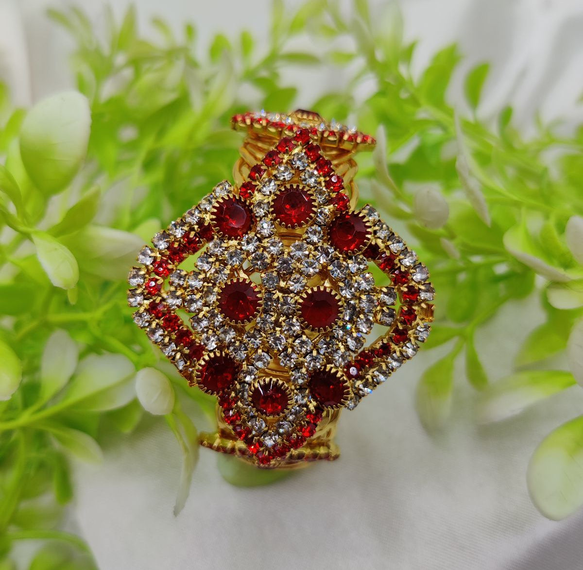 Imported Royal Elegance Sapphire Bracelet Regal Design Golden Bracelet Best