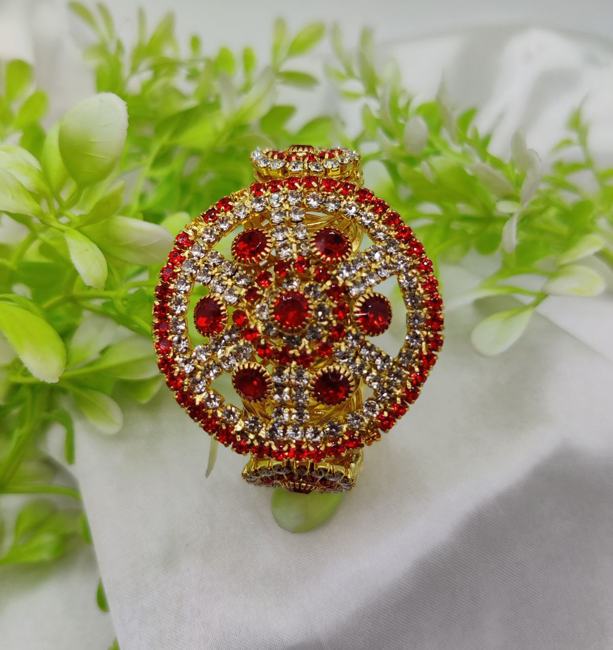Imported Radiant Crystal Golden Wheel Bracelet Adjustable Bracelet Best Quality