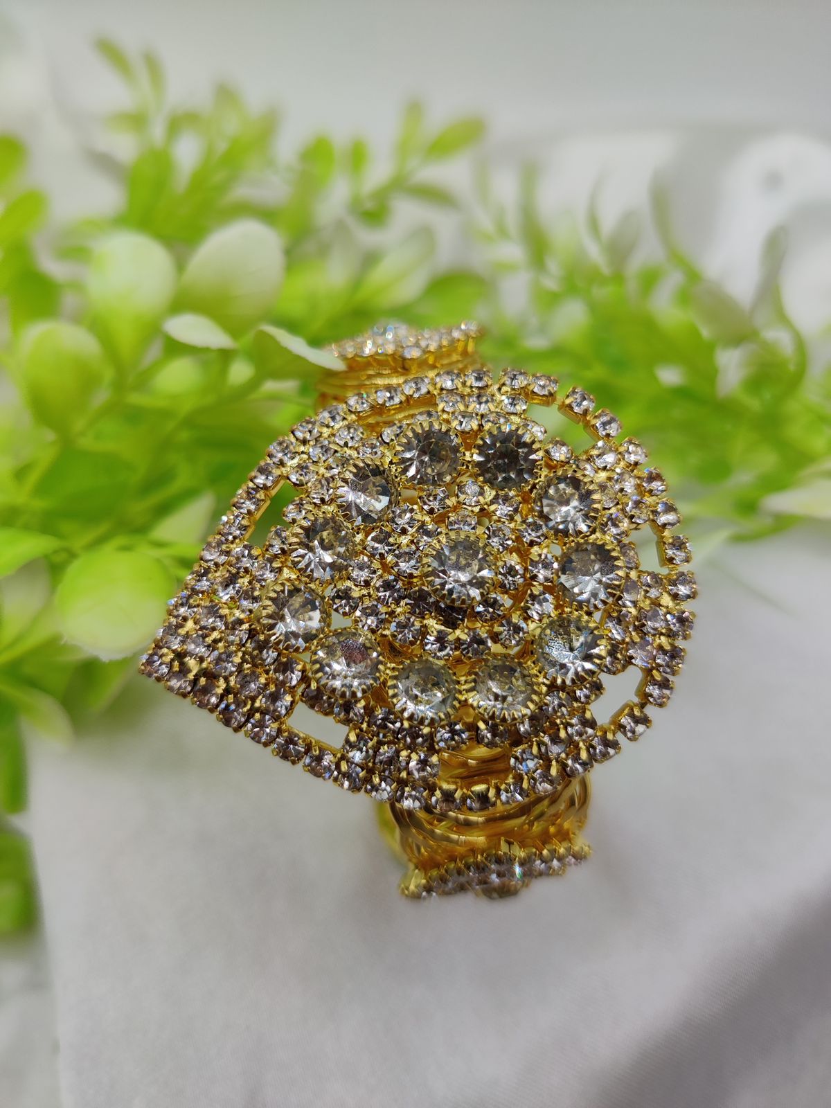 Imported Royal Sapphire Glam Bracelet | Golden Sapphire Elegance Bracelet | Adjustable