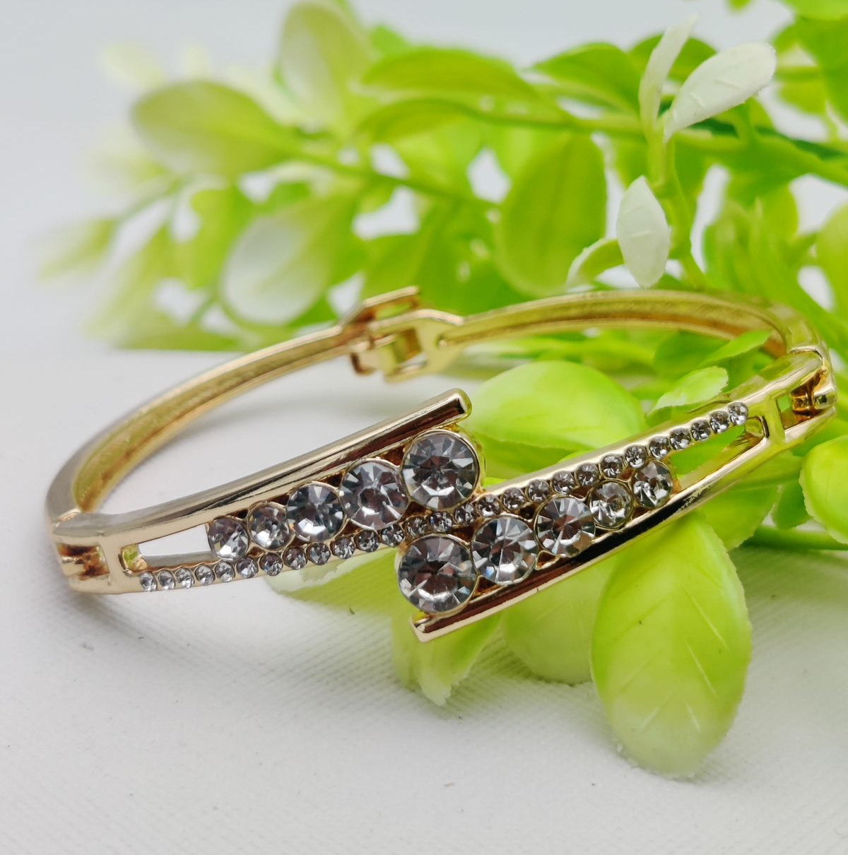 Radiant Elegance Adjustable Crystal Bracelet | Best Quality Artificial Bracelet For