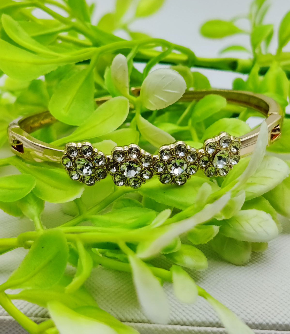 Sparkling Floral Adjustable Bracelet | Best Quality Artificial Bracelet For Girls &