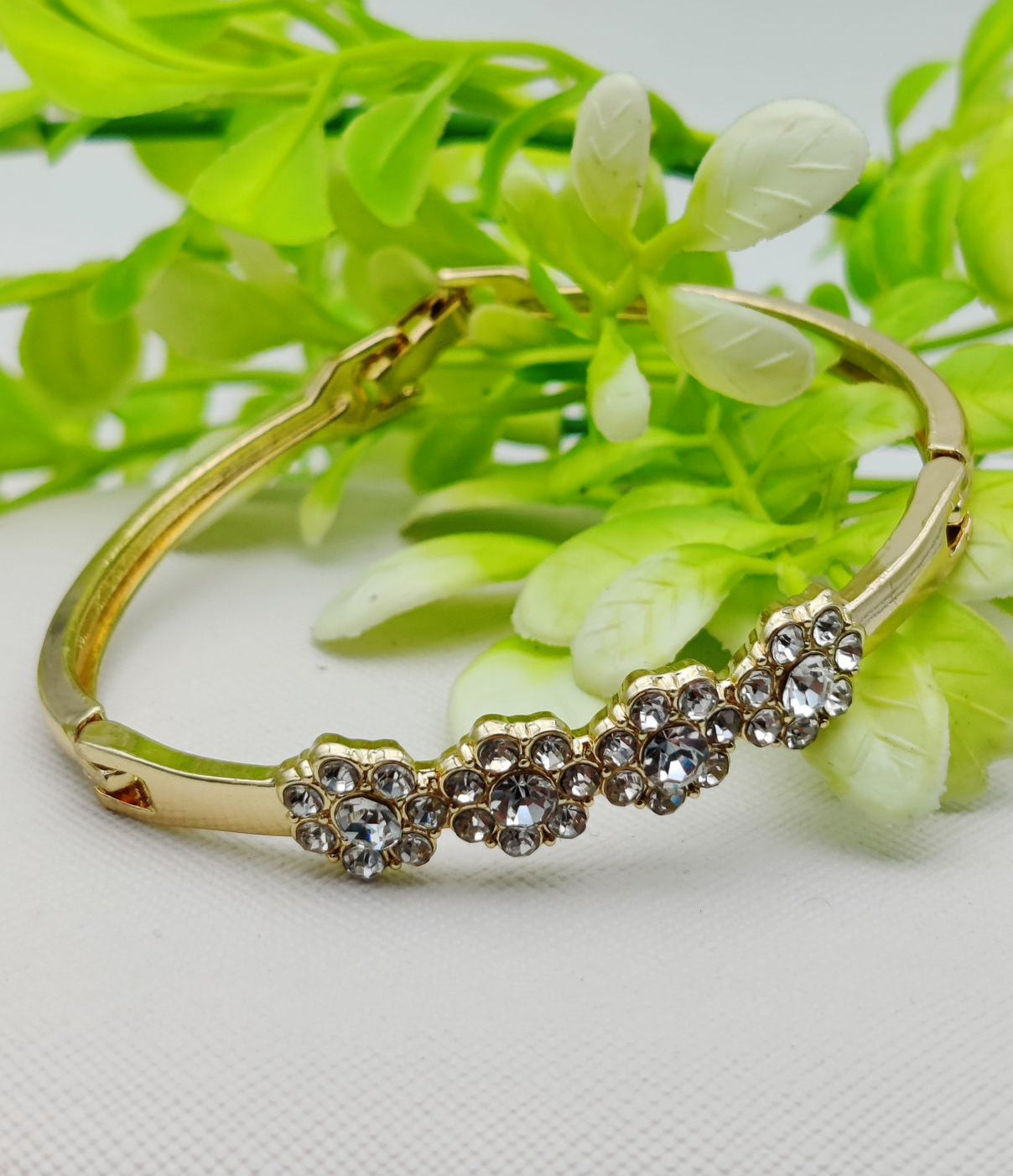 Sparkling Floral Adjustable Bracelet | Best Quality Artificial Bracelet For Girls &