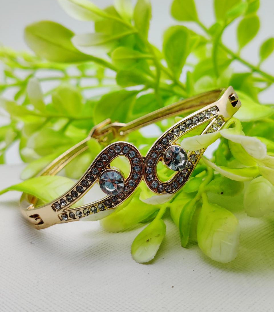 Imported Adjustable Infinity Charm Bracelet with Crystal Accents | Best Quality Artificial