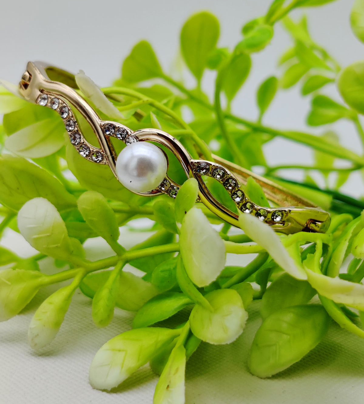 Graceful Adjustable Bracelet with Dazzling Pearl Accent Imported Elegance | Best