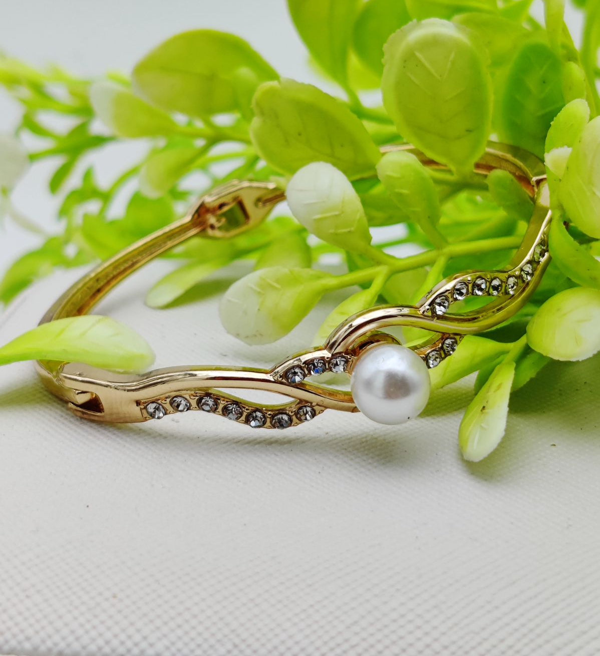 Graceful Adjustable Bracelet with Dazzling Pearl Accent Imported Elegance | Best