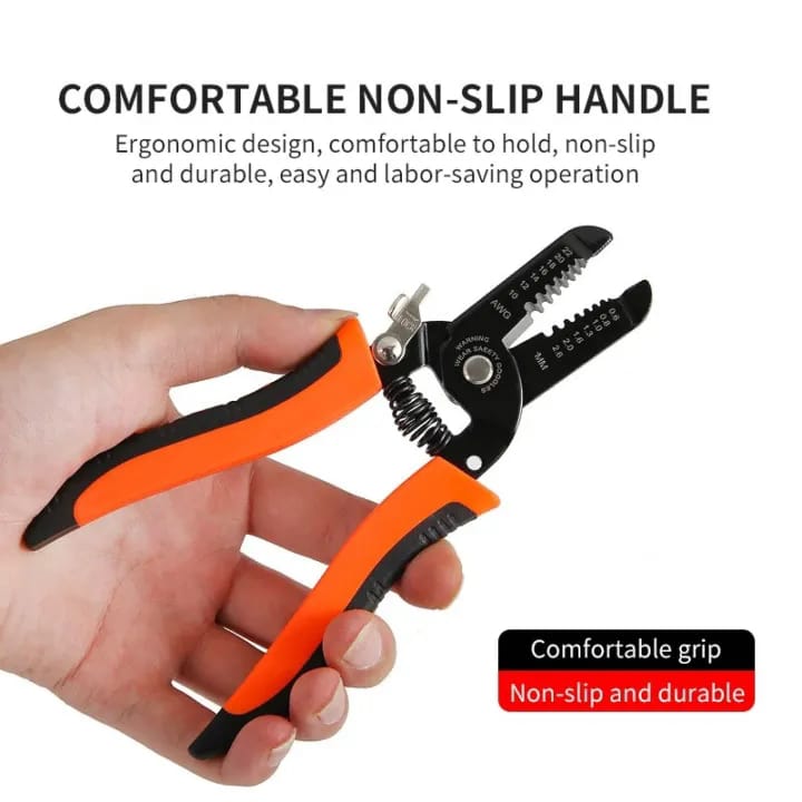 Stripping Pliers, Multifunctional Stainless Steel Wire Cable Stripping Pliers Cutting Tool Wire