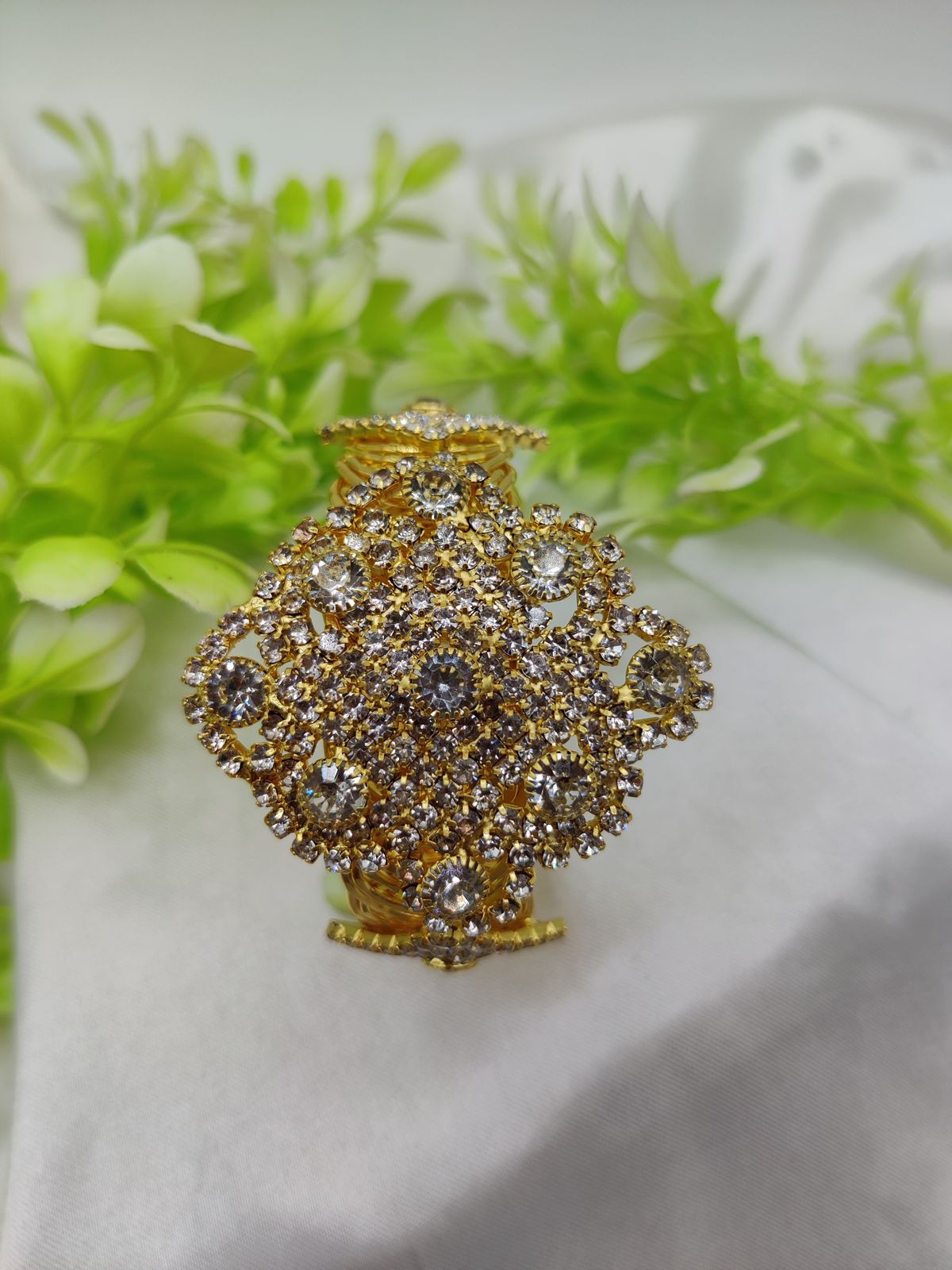 Imported Elegant Crystal Studded Bracelet | Regal Crystal Bracelet | Adjustable Bracelet