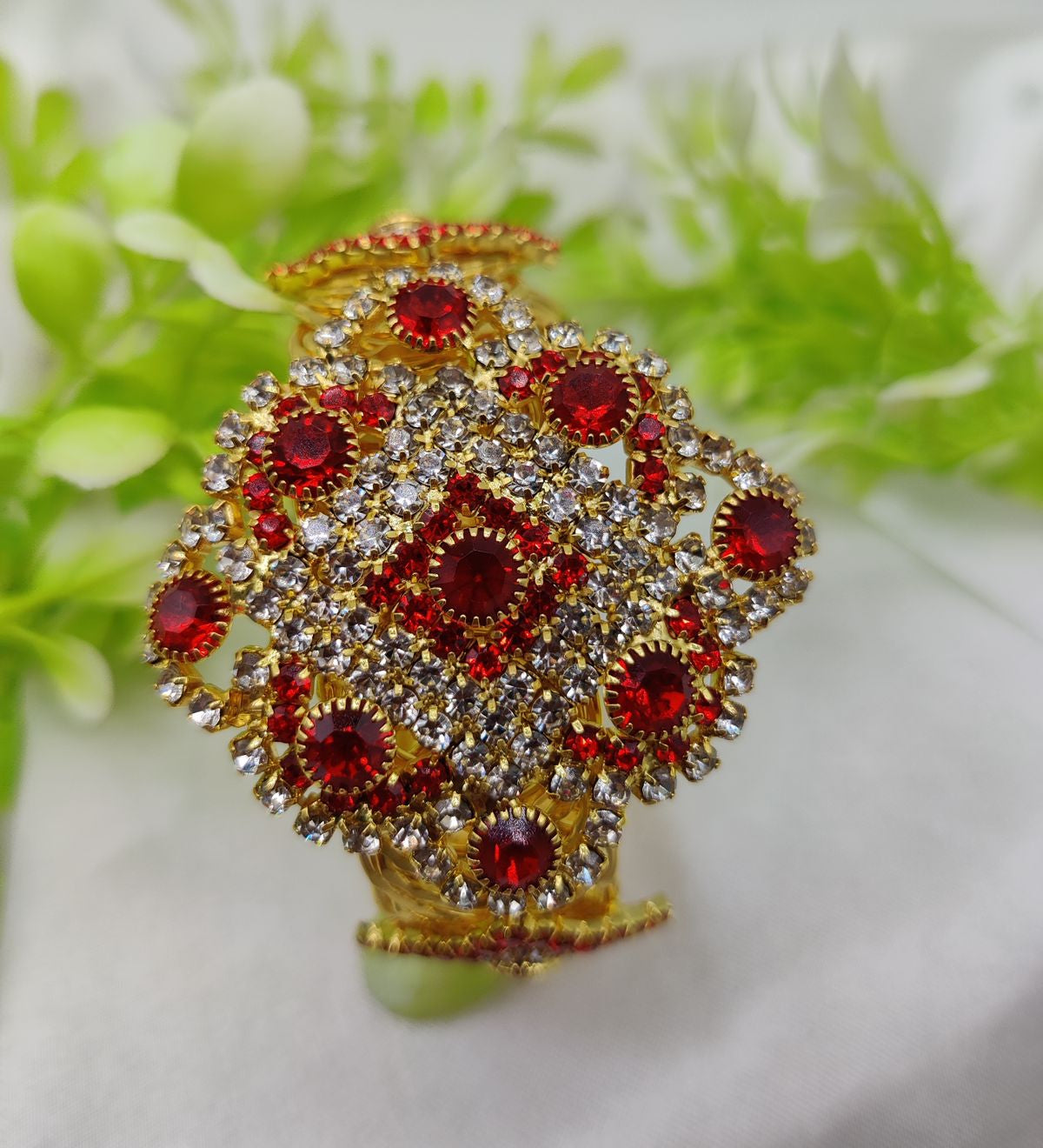 Imported Elegant Crystal Studded Bracelet | Regal Crystal Bracelet | Adjustable Bracelet