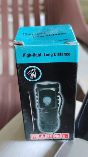 1 Pc Small LED Torch, Rechargeable Torch, 5 Lighting Modes Waterproof Handheld