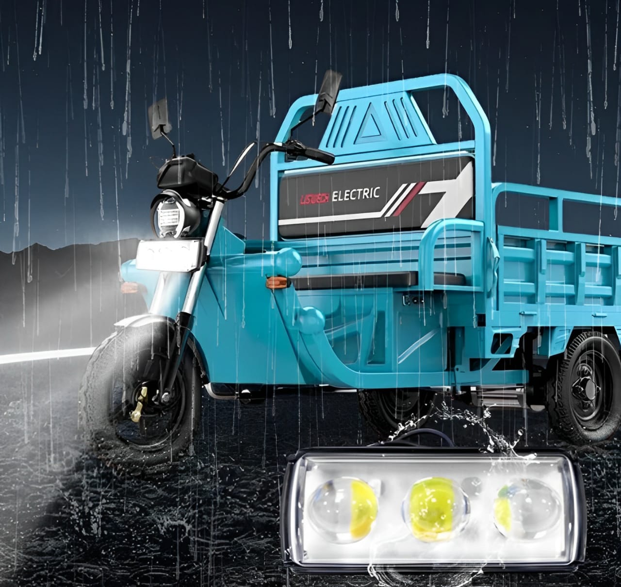 1 Pc Mini LED Driving Fog Light | 4-Color Auxiliary Spotlight for