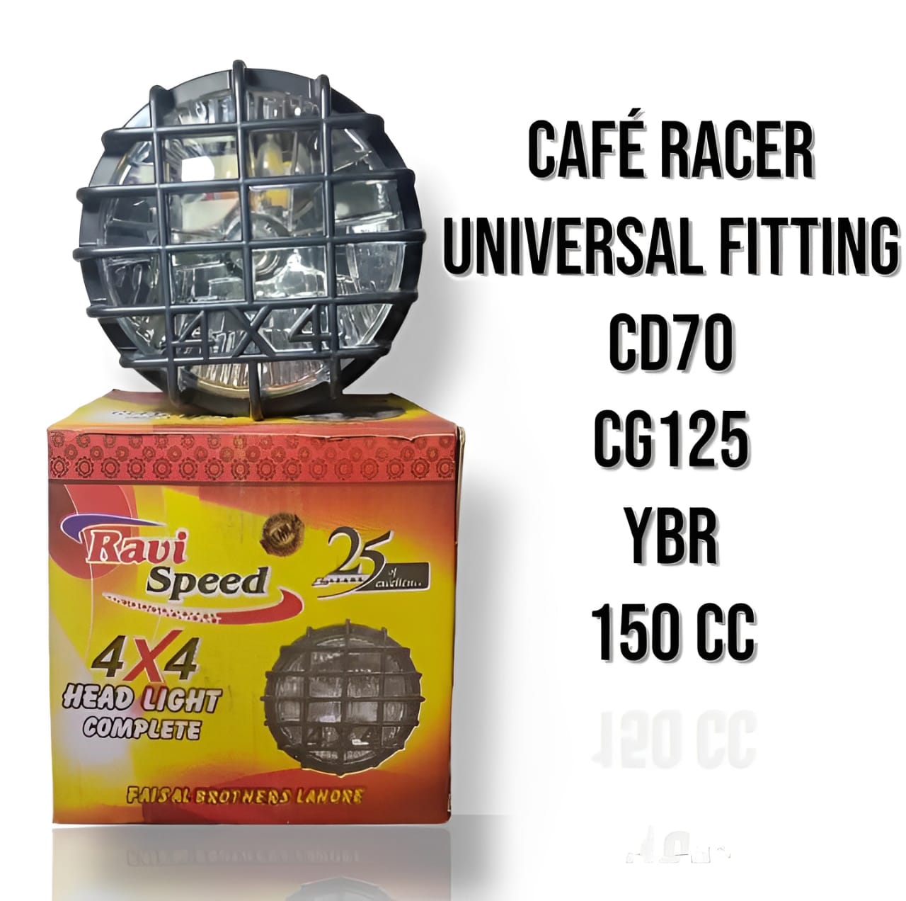 Cafe racer headlight for 70cc and 125cc bikes Simple to set up