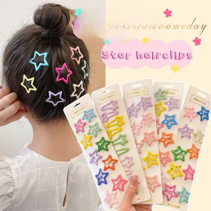 Pack Off 06 Star Design Girl Hair Clip | Hair Clip For