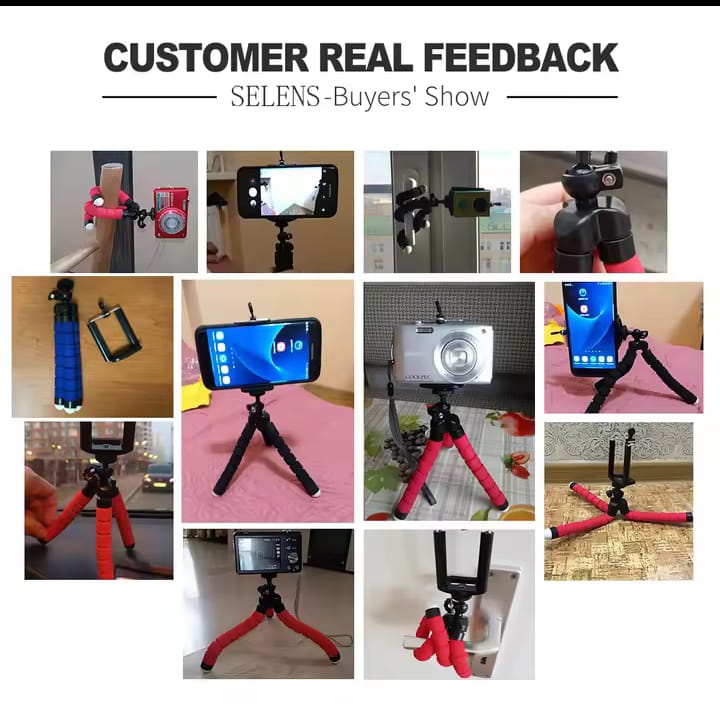 Adjustable Octopus mobile tripod plus holder Mobile Tripod Stand Flexible Tripod Stand