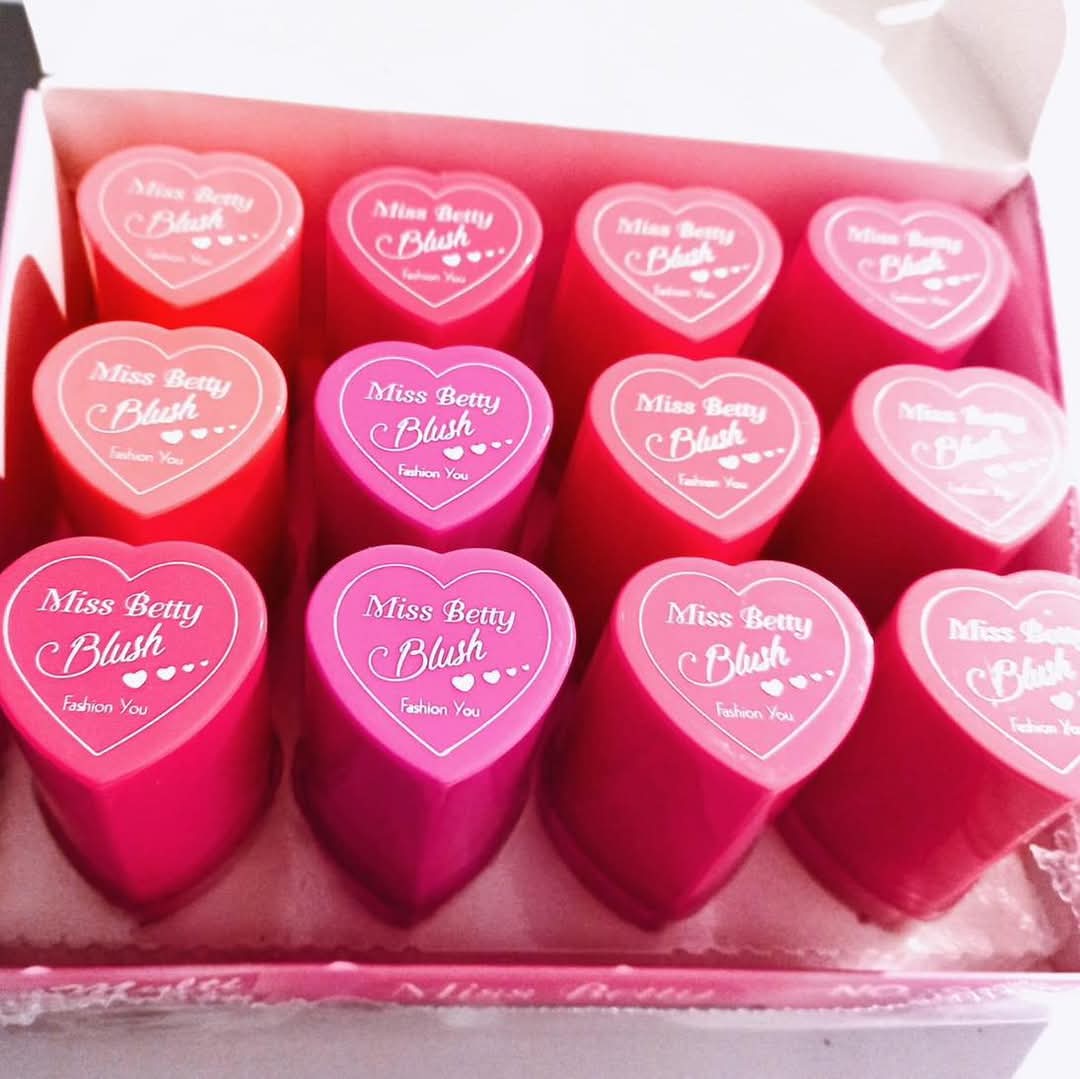 Pack of 3 Miss Betty Blush High Pigment Jelly Tint Blush Lip