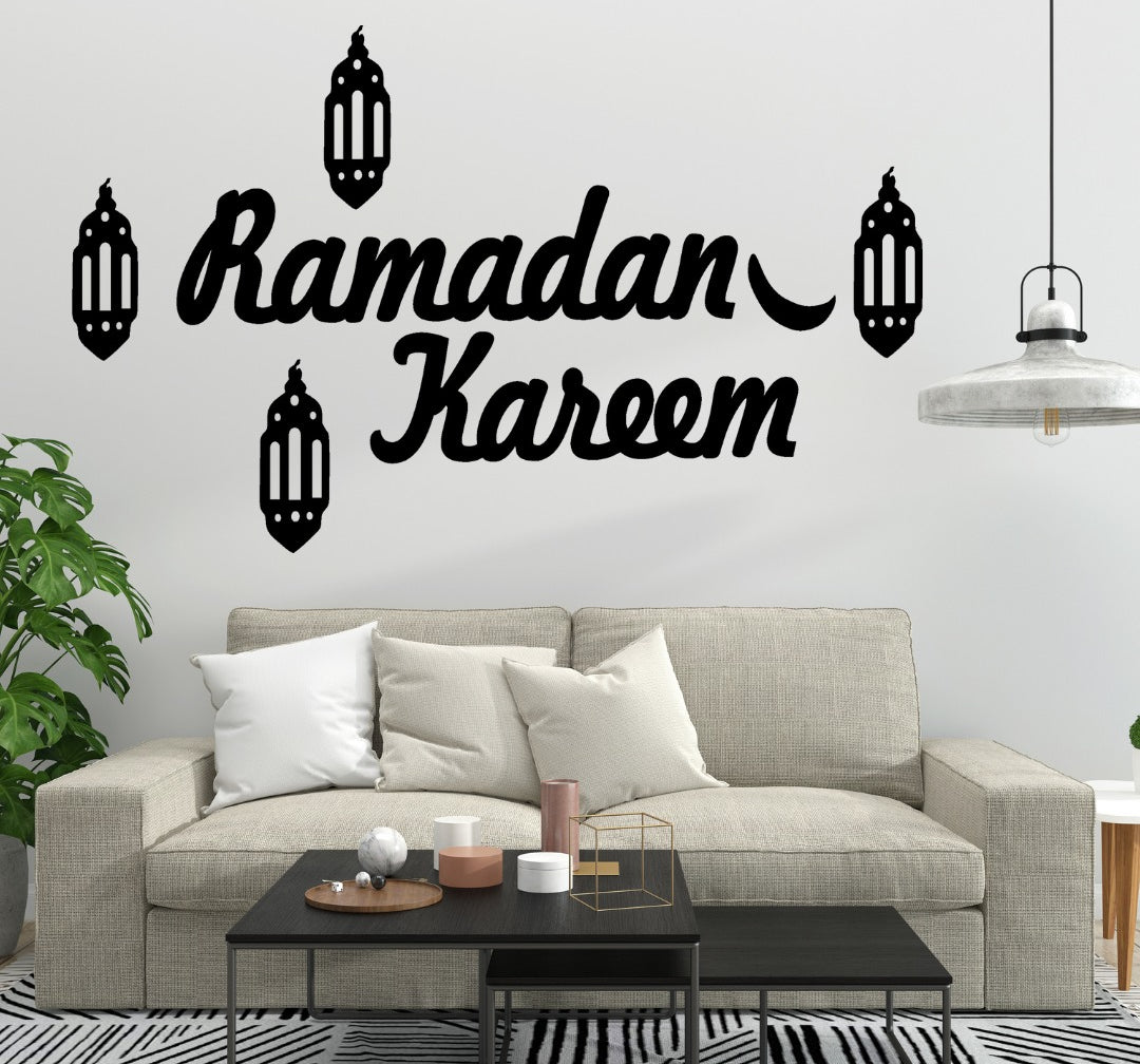 Ramzan kareem Islamic calligraphy 3D Wooden wall Decorative Gift Stylish Design Office