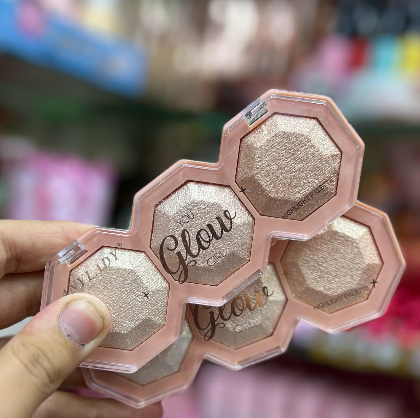 Anylady You Glow Girl Highlight Palette Long-Lasting, Shimmering Finish for a Natural