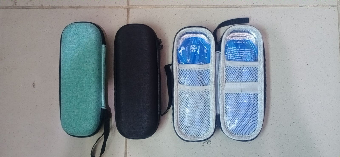 1/2 Set Insulin Pen Cooling Travel Box Diabetes Medication Insulation Cooling Storage