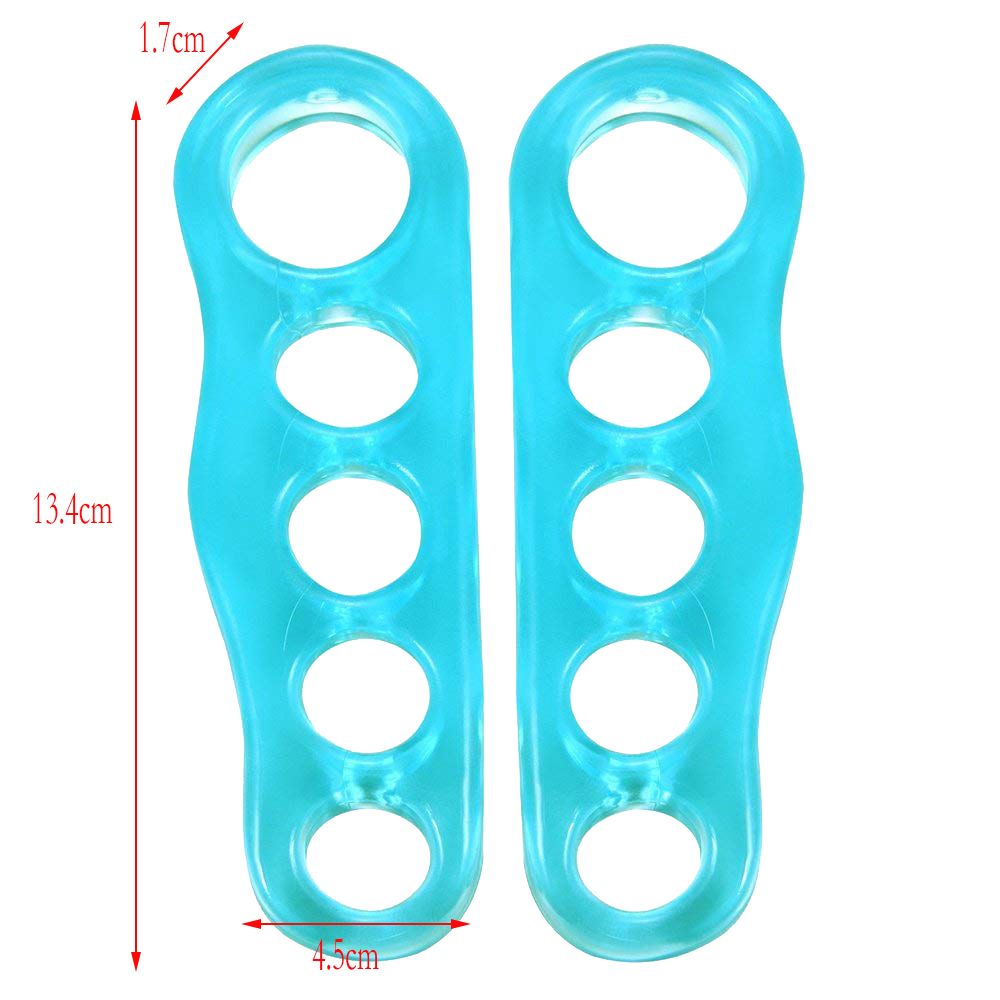 Reusable Gel Toe Separators & Straighteners for Hammer & Overlapping Toes -