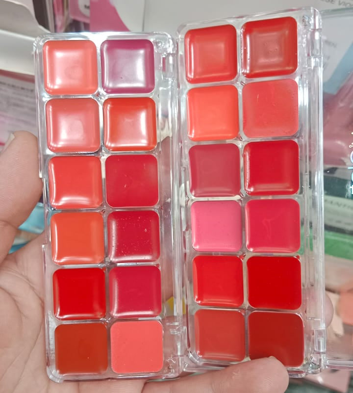 Violet Makup Lip Cream Pallete | Matte Color Lipstick Palette | Eyeshadow