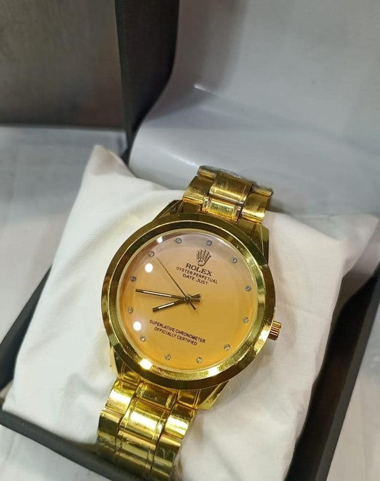 Rolex Men's Formal Quartz Wrist Watch with Stainless Steel Strap 40mm