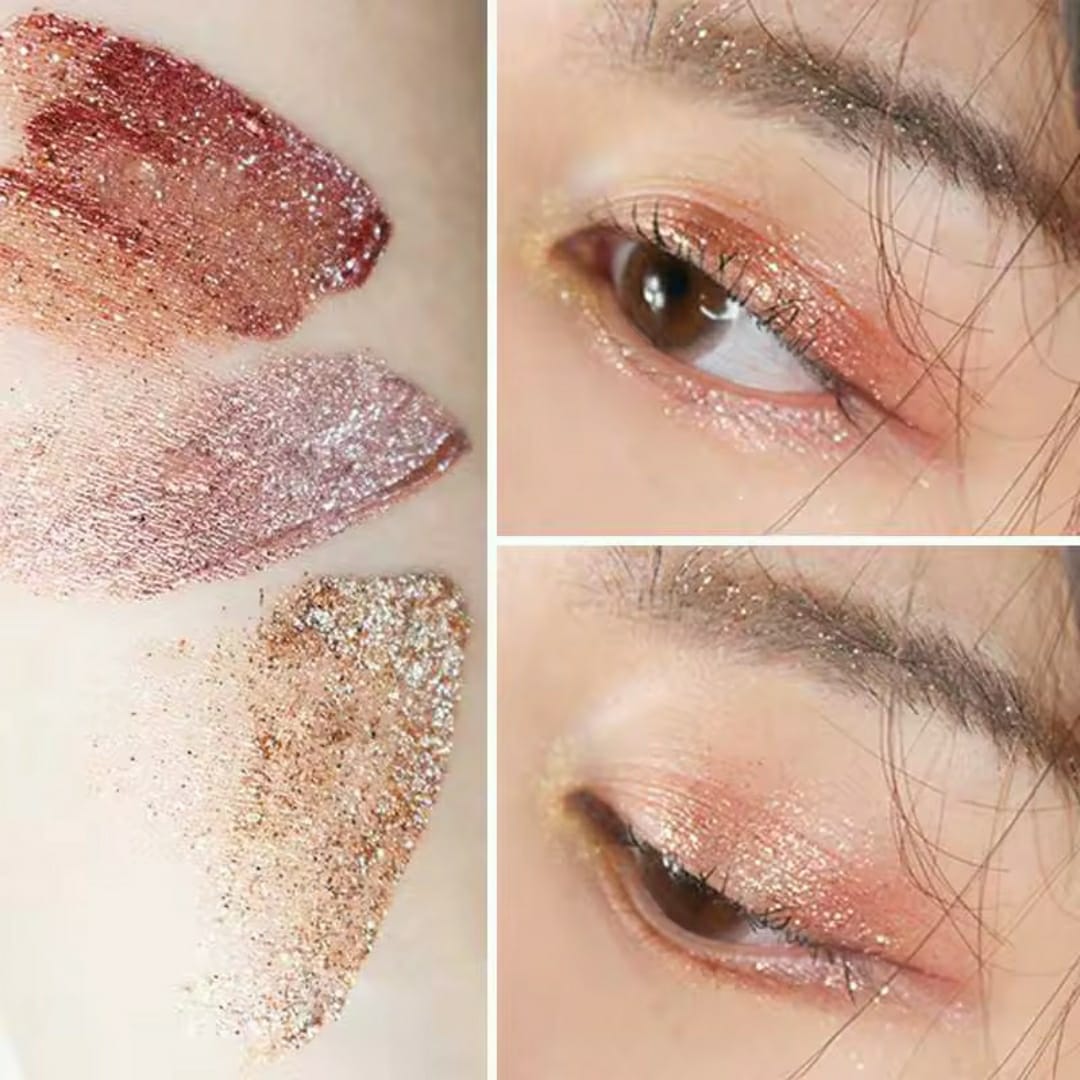 Pack of 6 Mocallure Metallic Shiny Waterproof Glitter Eyeshadow Liquid Eyeliner (Random