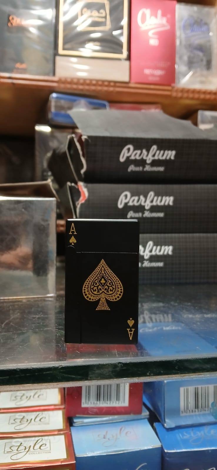 Jet Torch Playing Card Lighter, Green Flame Ace Card Lighter Windproof Refillable