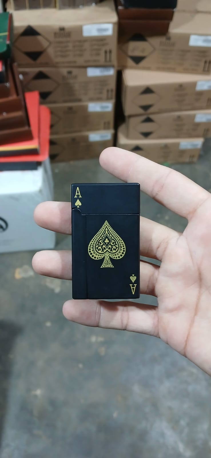 Jet Torch Playing Card Lighter, Green Flame Ace Card Lighter Windproof Refillable