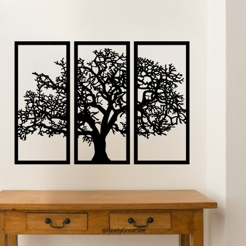 3d Tree wall Art | Wooden Tree wall Art | Wall