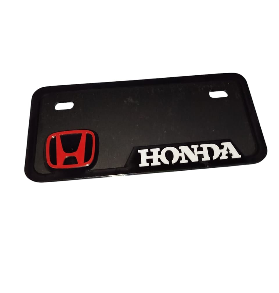 1 Piece Honda blank fancy Back number plate | Blank Number Plate