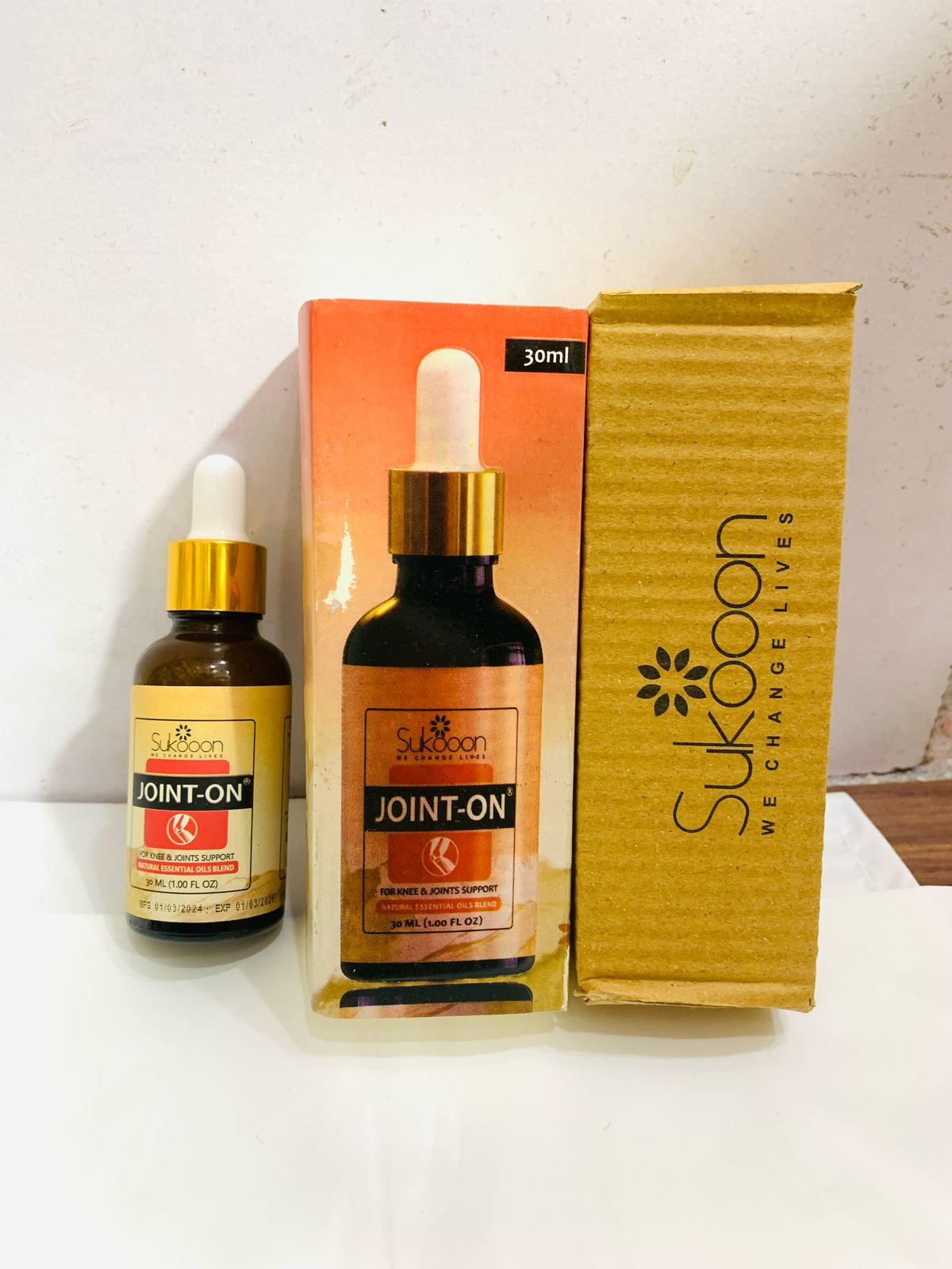 Sukoon Joint On Essential Oil Blend For Pain In Joints, Back Pain,