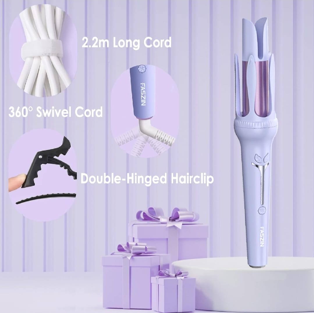 Hair Curler, 32mm Automatic Curling Iron, 3 Adjustable Temperatures And 2 Timer