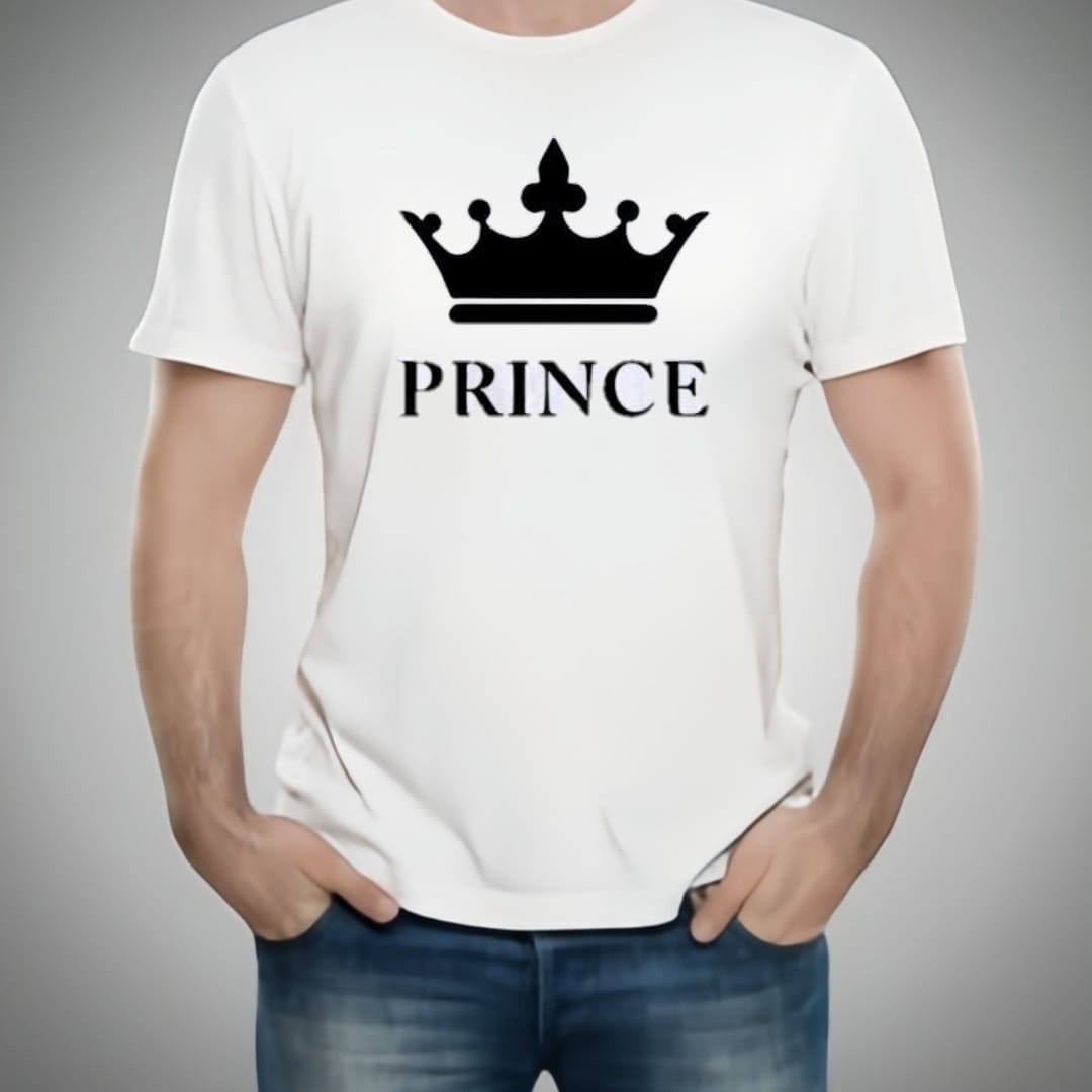 Stylish White T-Shirt with Cute Design Best Quality T-Shirts For Boys