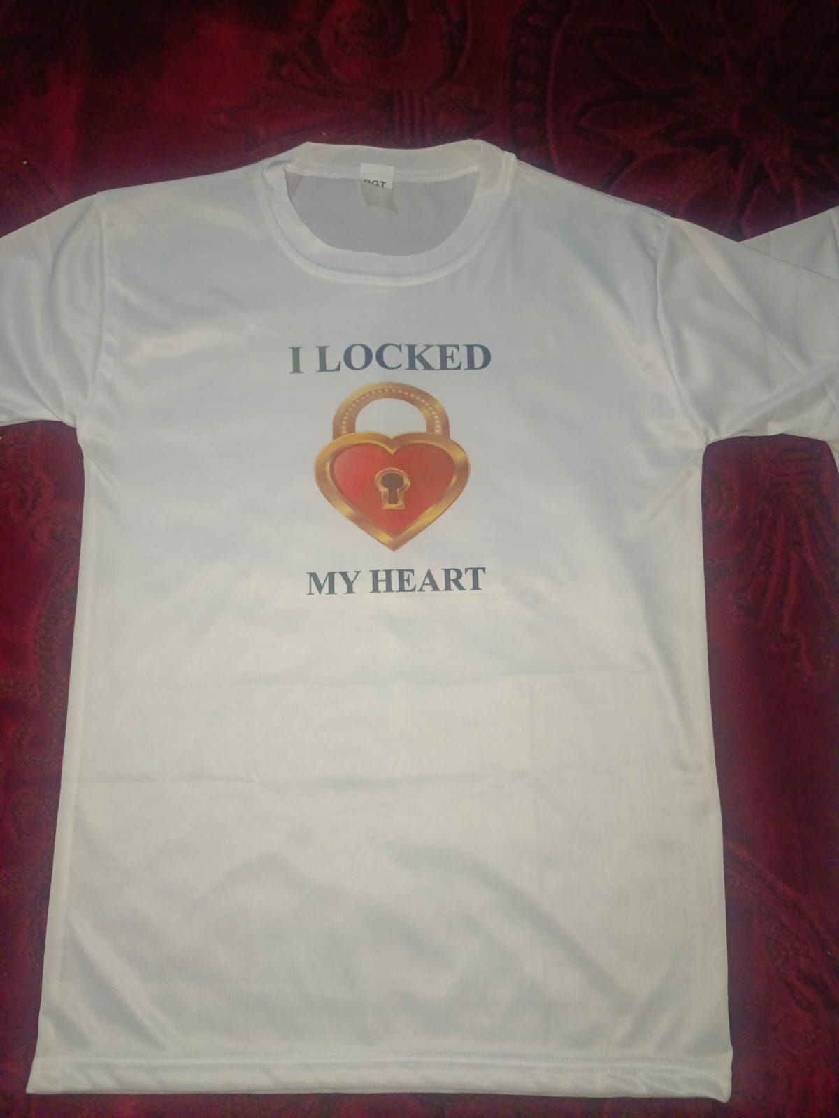 The Key & My Heart Style White T-Shirt - Key & Heart