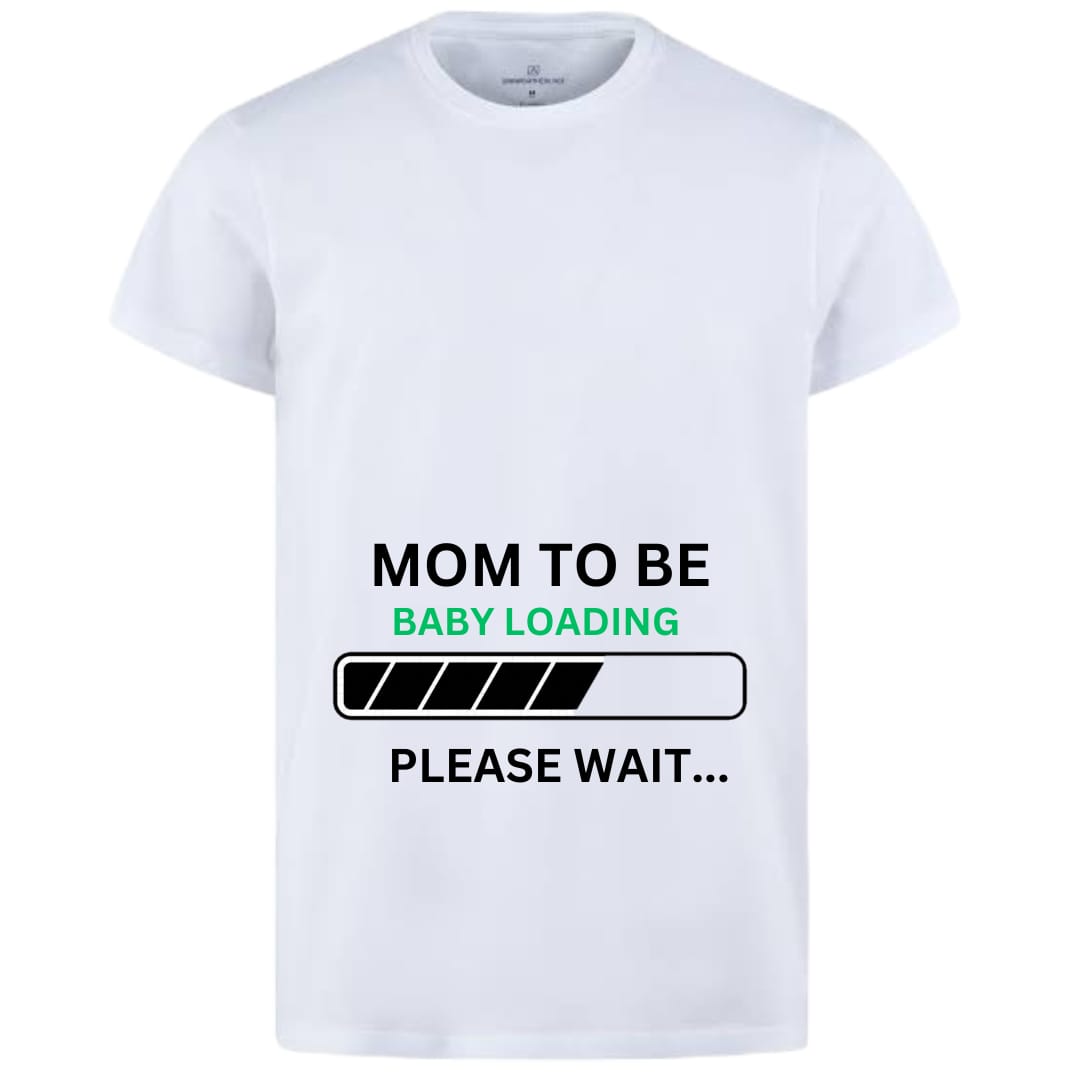 Dad to Be & Mom to Be Style White T-Shirt - Key