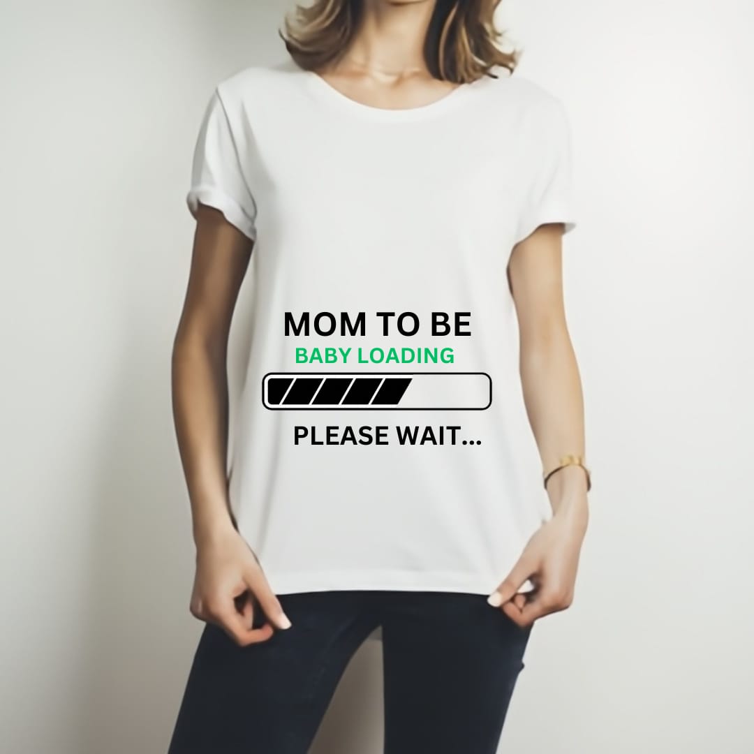 Dad to Be & Mom to Be Style White T-Shirt - Key