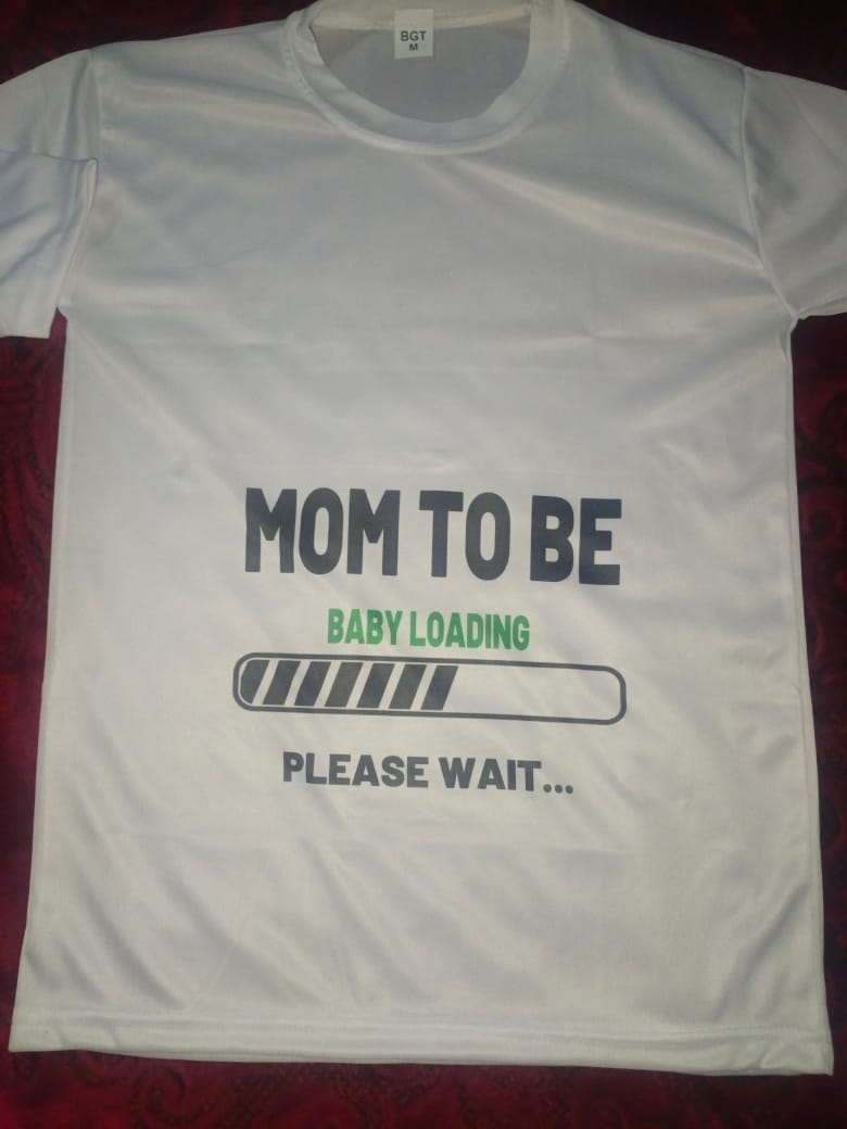 Dad to Be & Mom to Be Style White T-Shirt - Key