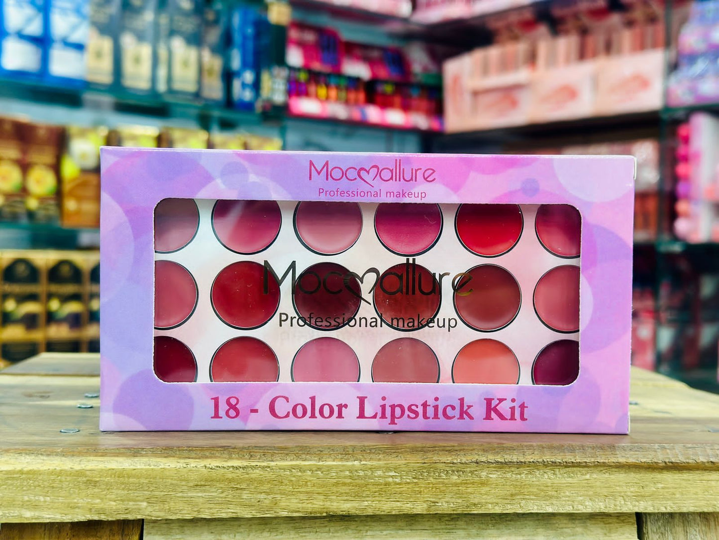 Moccallure Professional 18-Colors Lipstick Kit Long-Lasting, Hydrating & Compact | Unisex