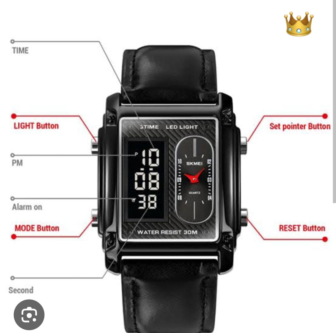 Original Skmei 1868 Boys New Style Design Famous Watch Digital Analog Mens