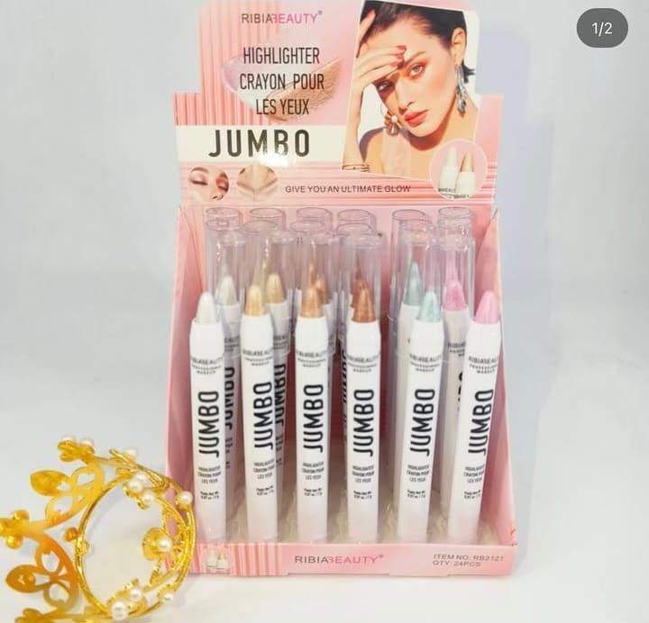1 Pc Jumbo Multipurpose Crayon Highlighter + Eyeshadow Creamy Crayon