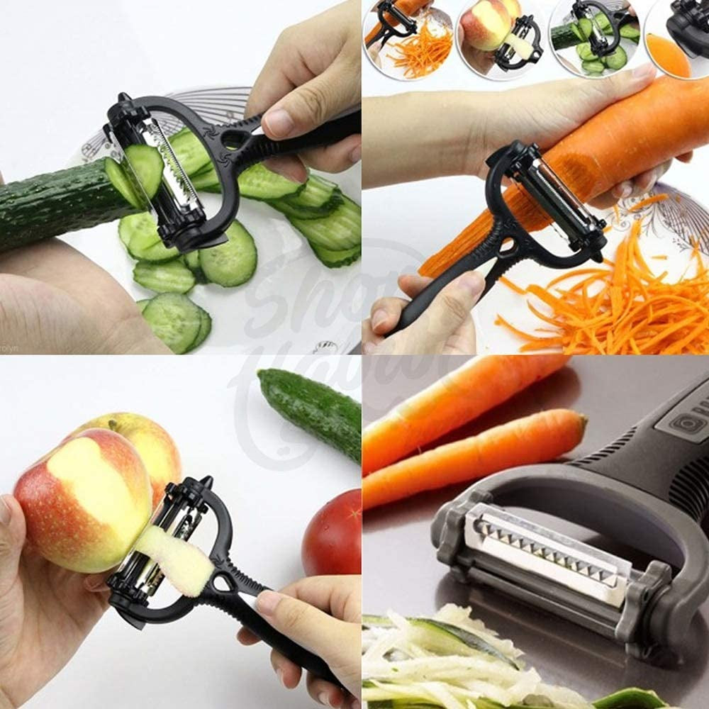 3-in-1 Vegetable Peeler Cyclone Knife Roto Peeler | Multifunctional kitchen tool